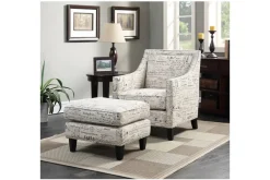 Mor Furniture Emery Ottoman In French Script
