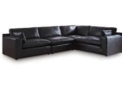 Mor Furniture Emillia 4 Piece Sectional In Black