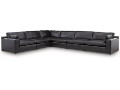 Mor Furniture Emillia 6 Piece Sectional In Caramel