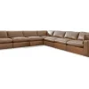 Mor Furniture Emillia 7 Piece Sectional In Caramel
