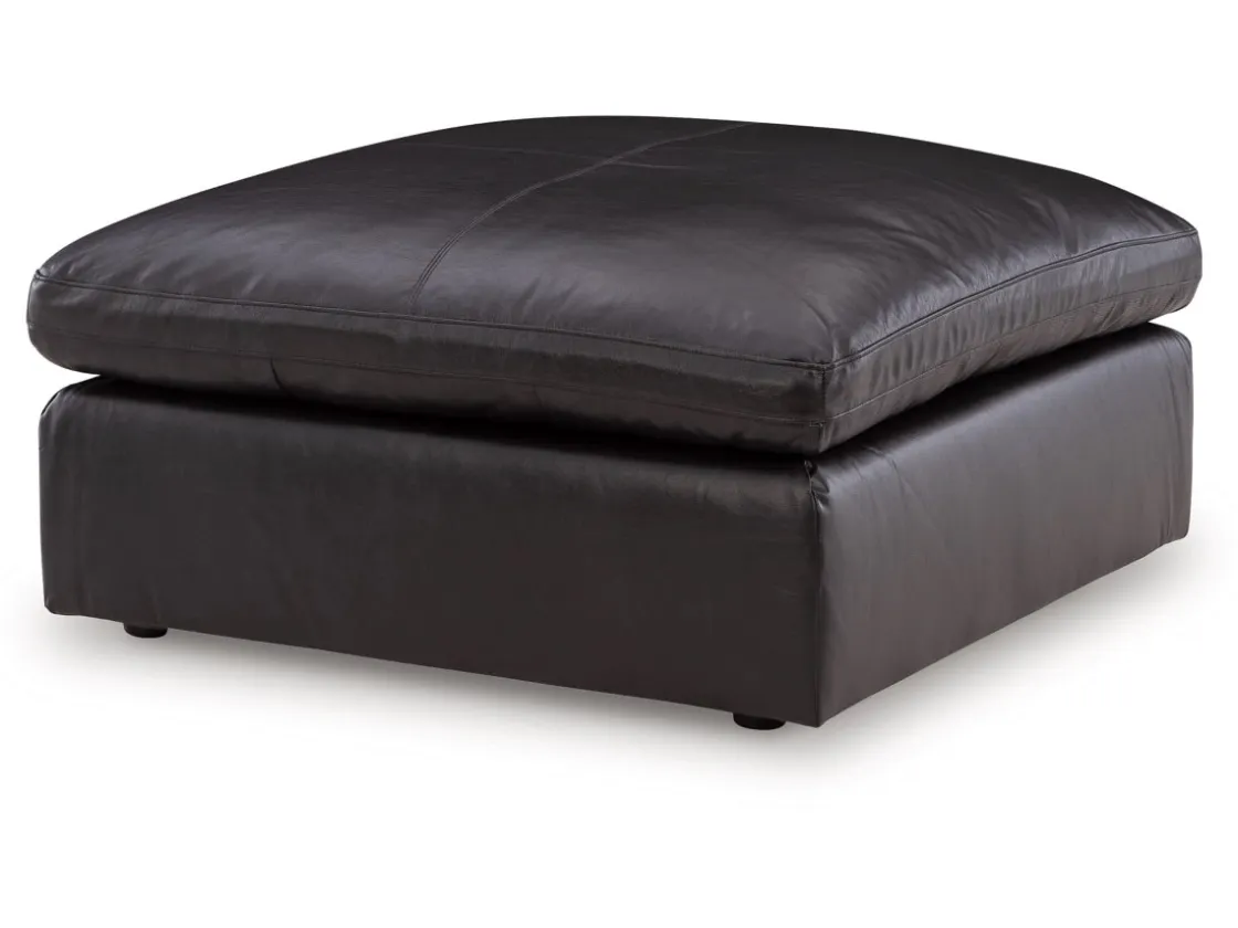 Mor Furniture Emillia Oversized Ottoman In Caramel Leather