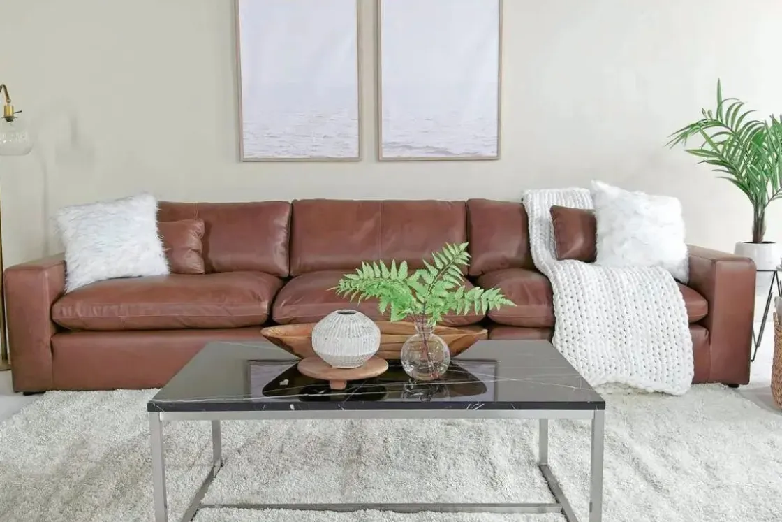 Mor Furniture Emillia Sofa In Caramel