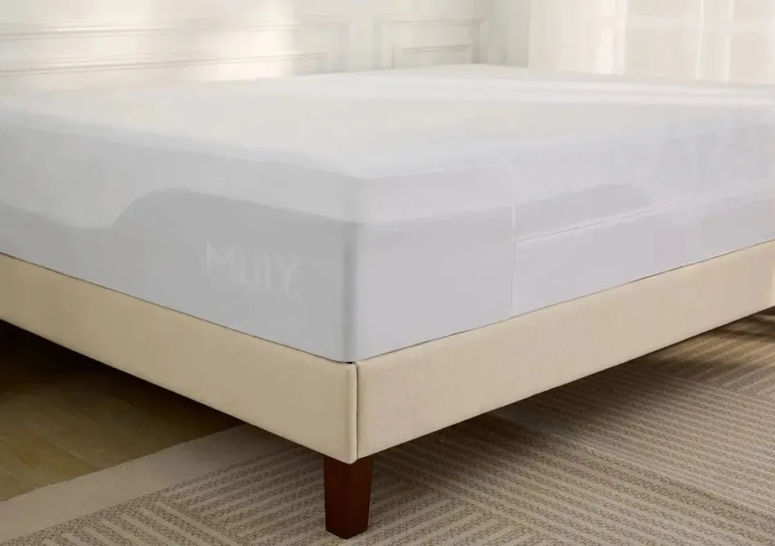 Mor Furniture Encased Mattress Protector In White, Twin