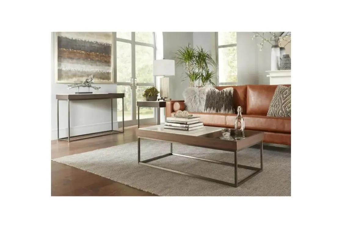 Mor Furniture Ennis End Table In Brown Sable
