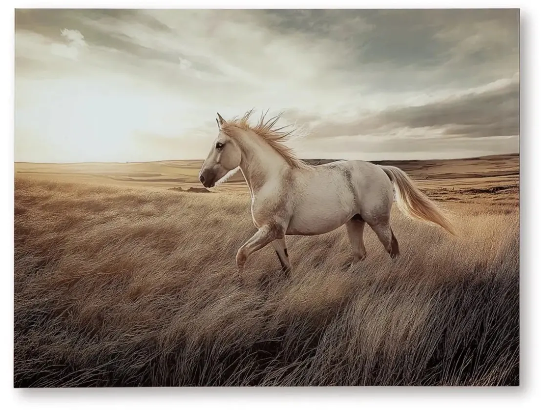 Mor Furniture Errolville Horse On Glass Wall Art