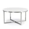 Mor Furniture Esme Round Coffee Table In Snowfall