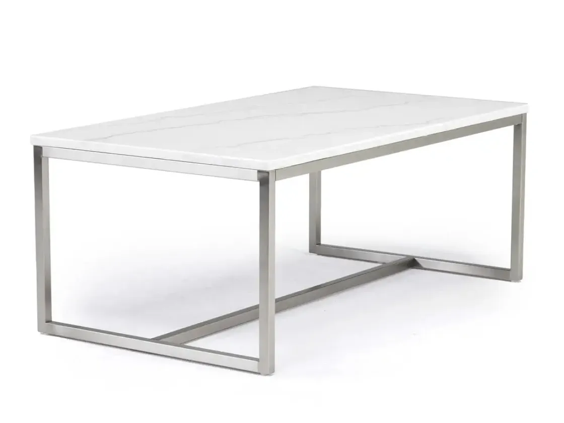 Mor Furniture Esme Round Coffee Table In Snowfall