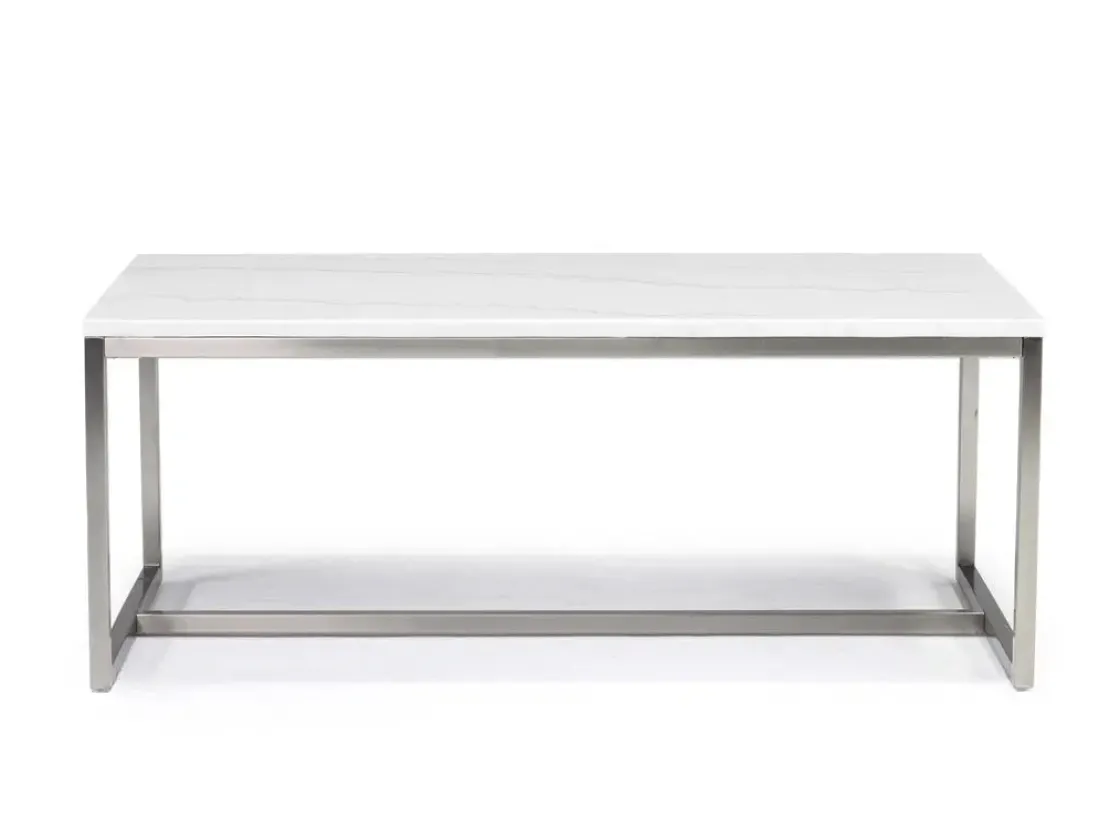 Mor Furniture Esme Round Coffee Table In Snowfall