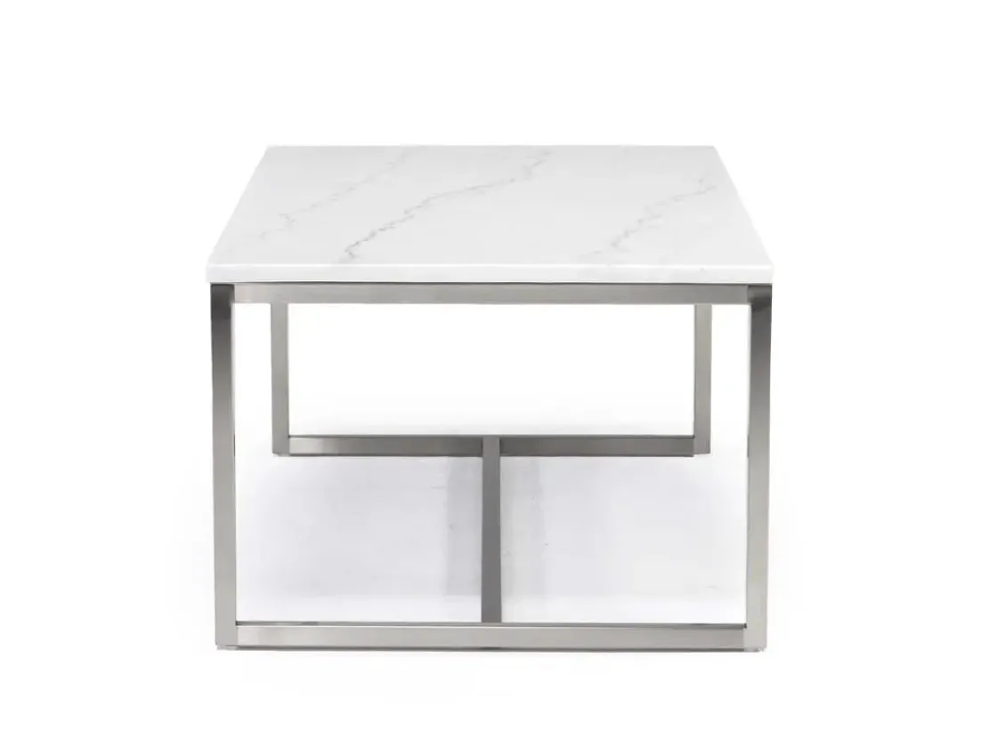 Mor Furniture Esme Round Coffee Table In Snowfall