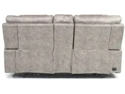 Mor Furniture Estilo 2 Power Console Loveseat In Canyon Gray