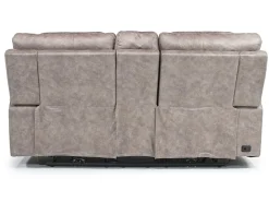 Mor Furniture Estilo 2 Power Console Loveseat In Canyon Gray