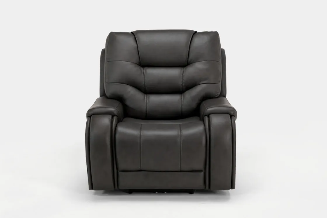 Mor Furniture Estilo 2 Power Recliner In Canyon Walnut