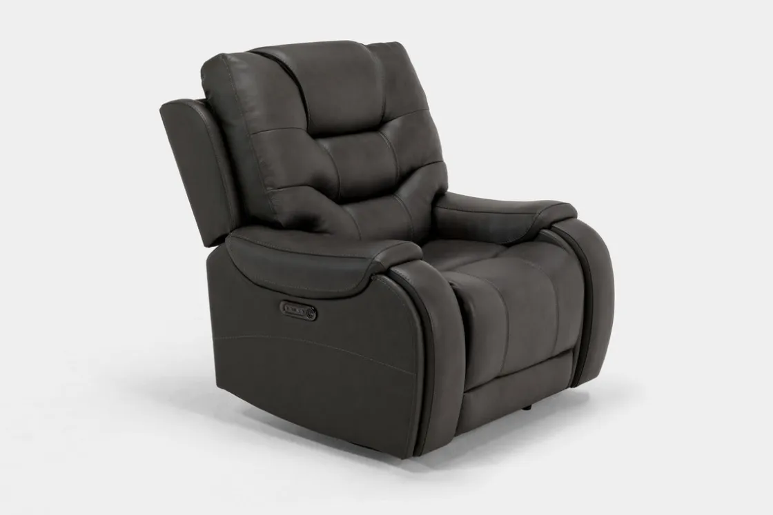 Mor Furniture Estilo 2 Power Recliner In Canyon Walnut