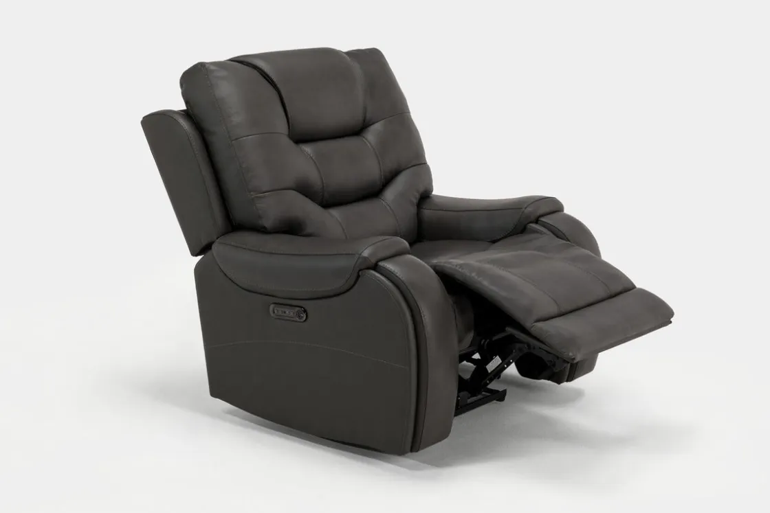 Mor Furniture Estilo 2 Power Recliner In Canyon Walnut