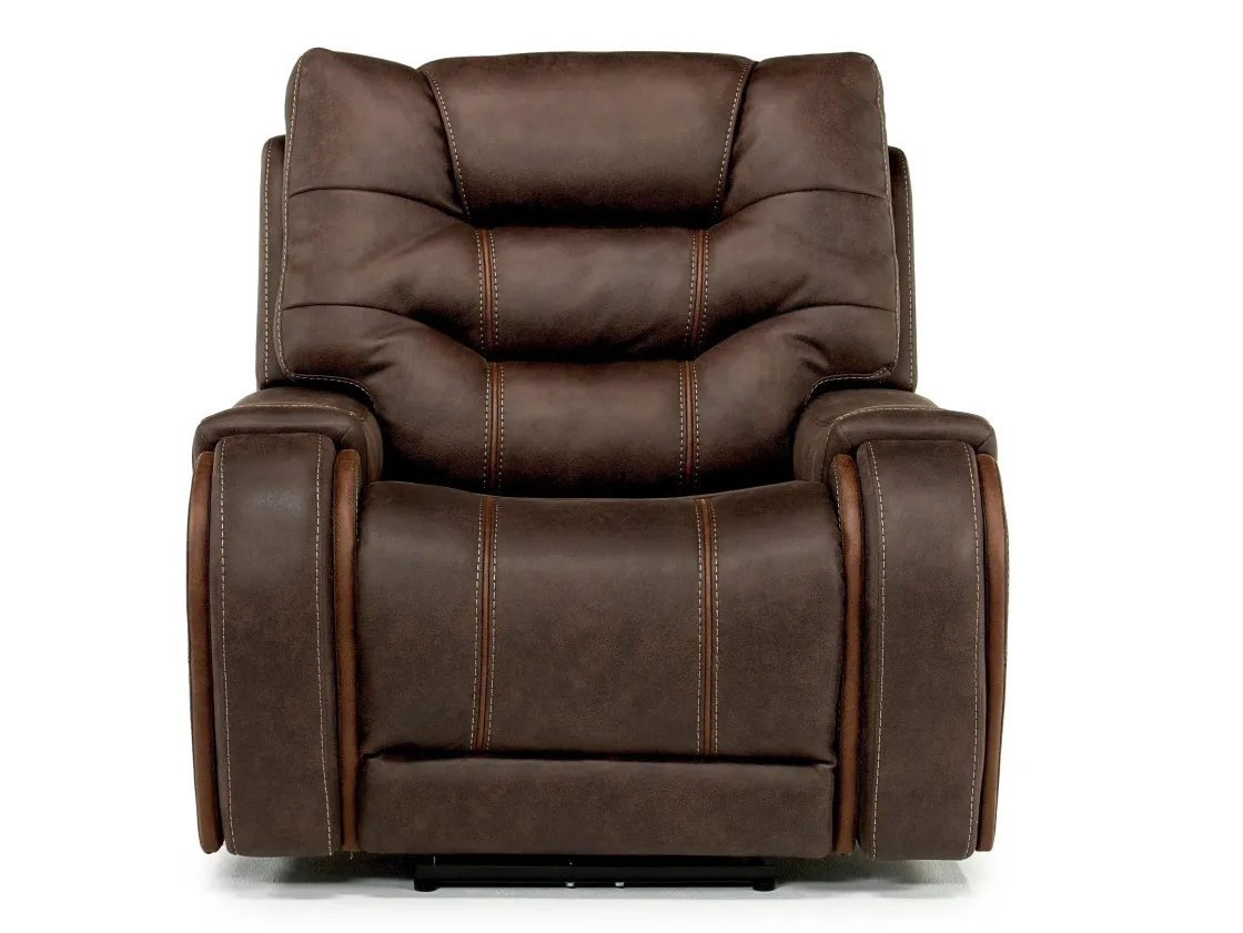 Mor Furniture Estilo 2 Power Recliner In Canyon Walnut