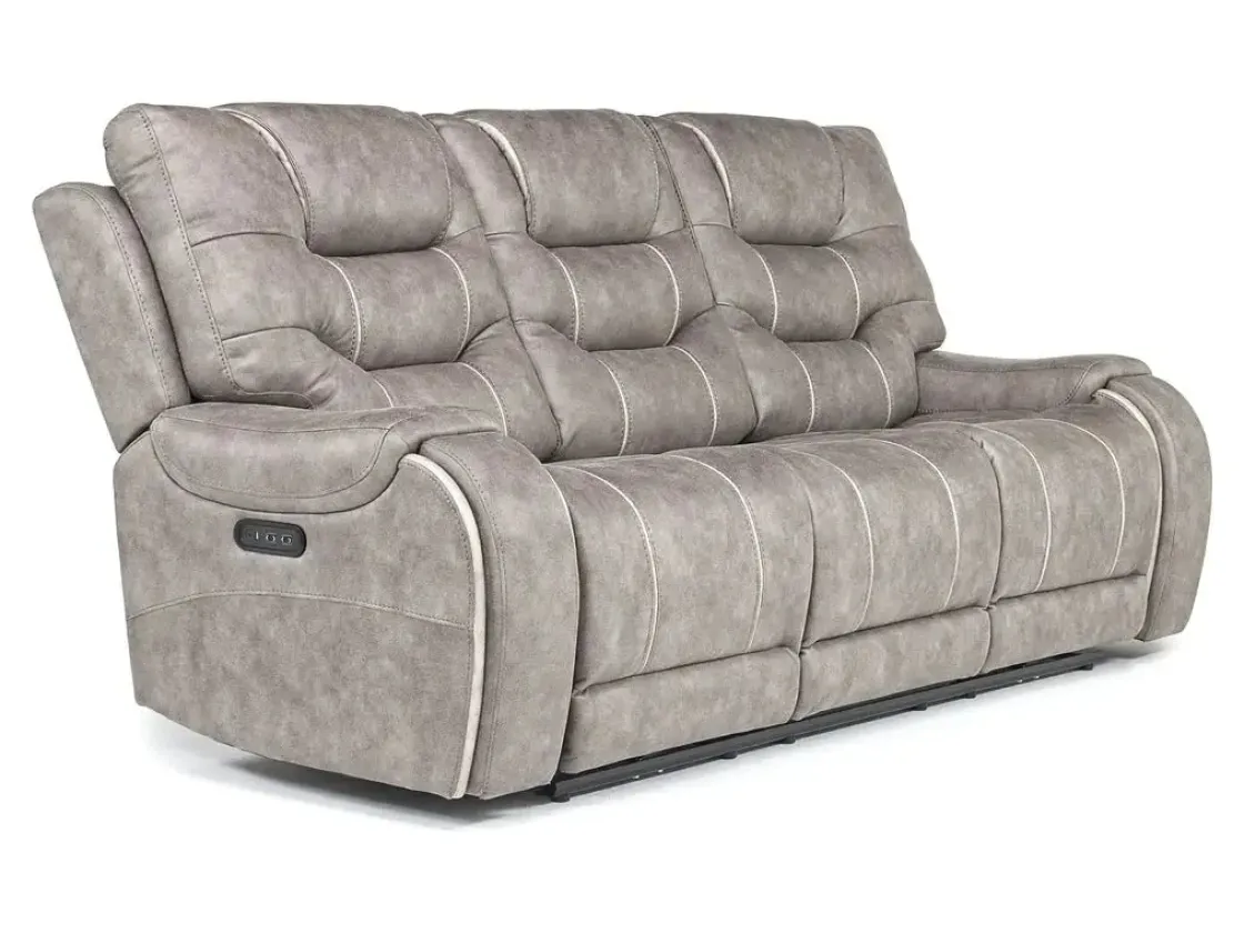 Mor Furniture Estilo 2 Power Sofa In Canyon Gray