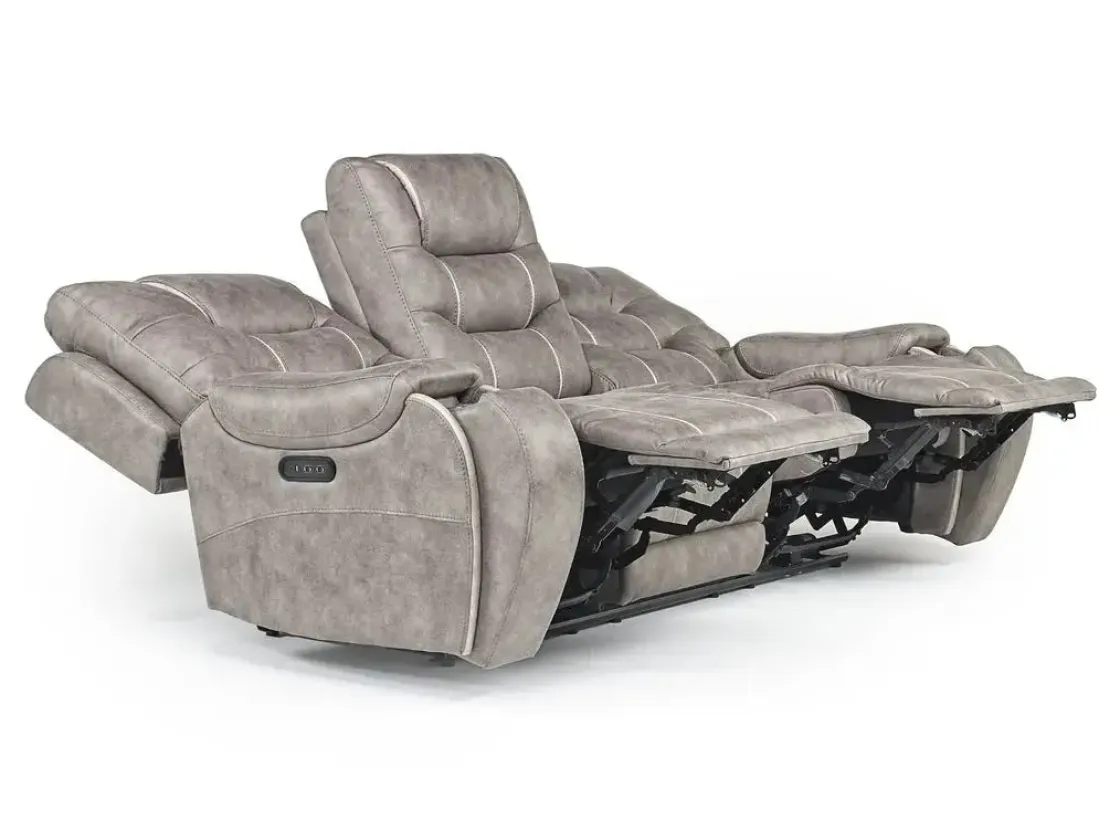 Mor Furniture Estilo 2 Power Sofa In Canyon Gray