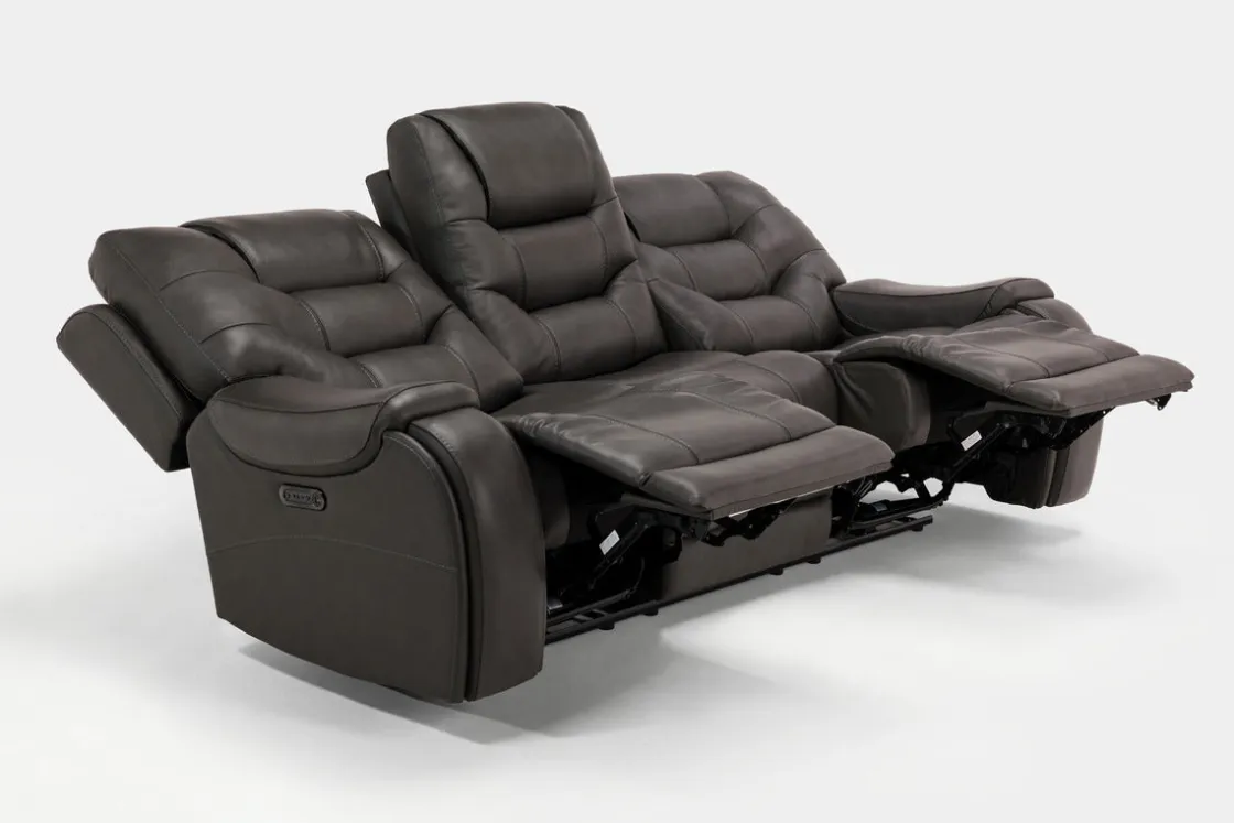 Mor Furniture Estilo 2 Power Sofa In Canyon Gray