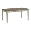 Mor Furniture Farmington Dining Table In Medium Brown/Washed Stone