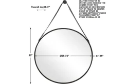 Mor Furniture Faux Accent Mirror In Black