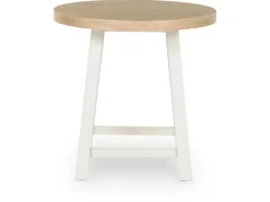 Mor Furniture Fawndell Coffee Table & 2 End Tables In Antique White/Brown