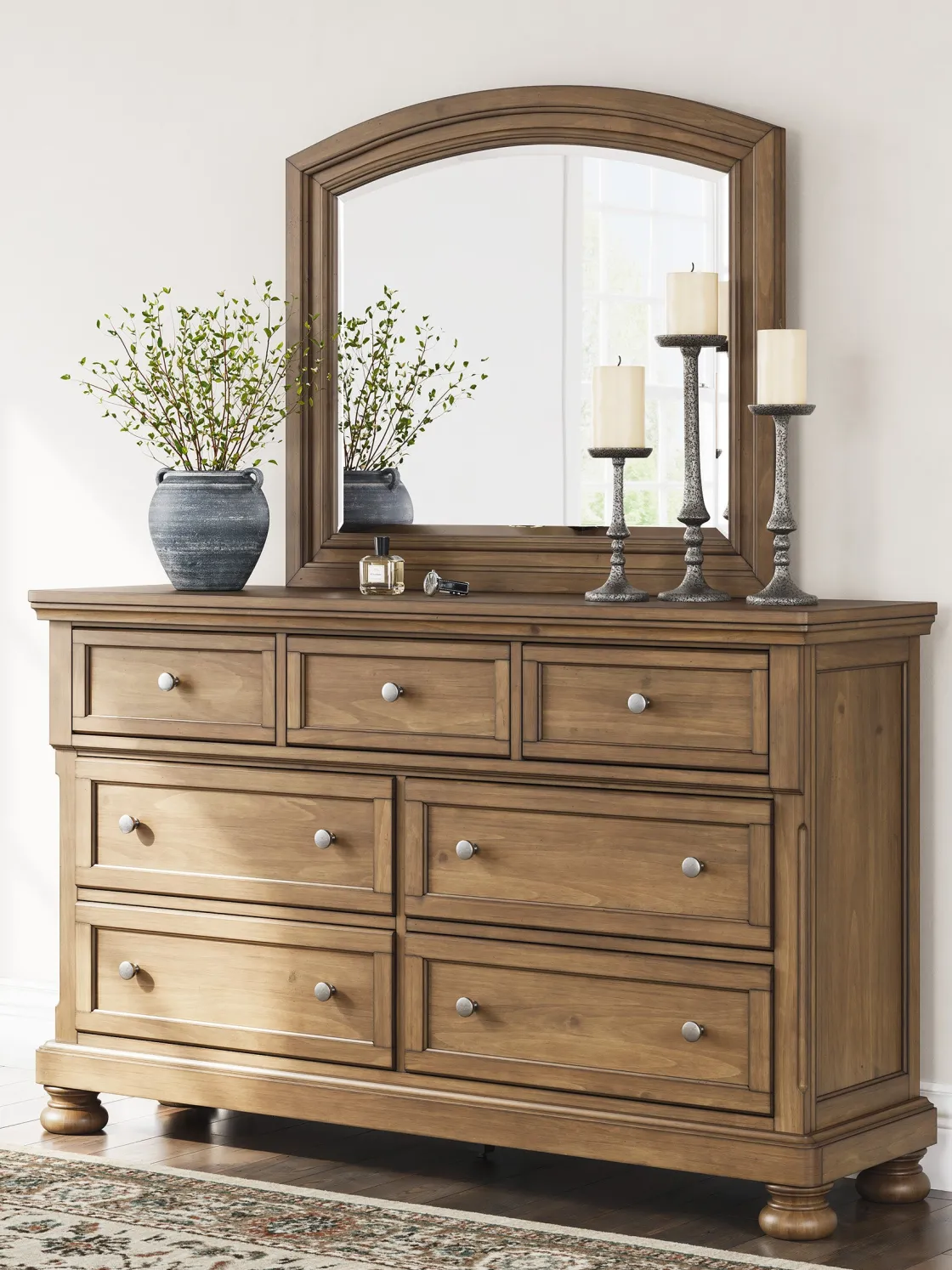 Mor Furniture Feddinger Dresser In Medium Brown