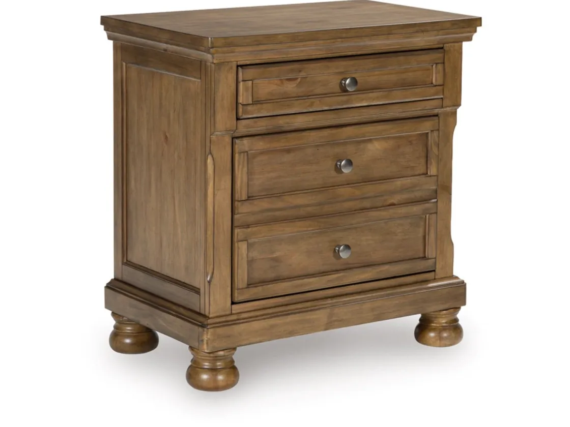 Mor Furniture Feddinger Nightstand In Medium Brown