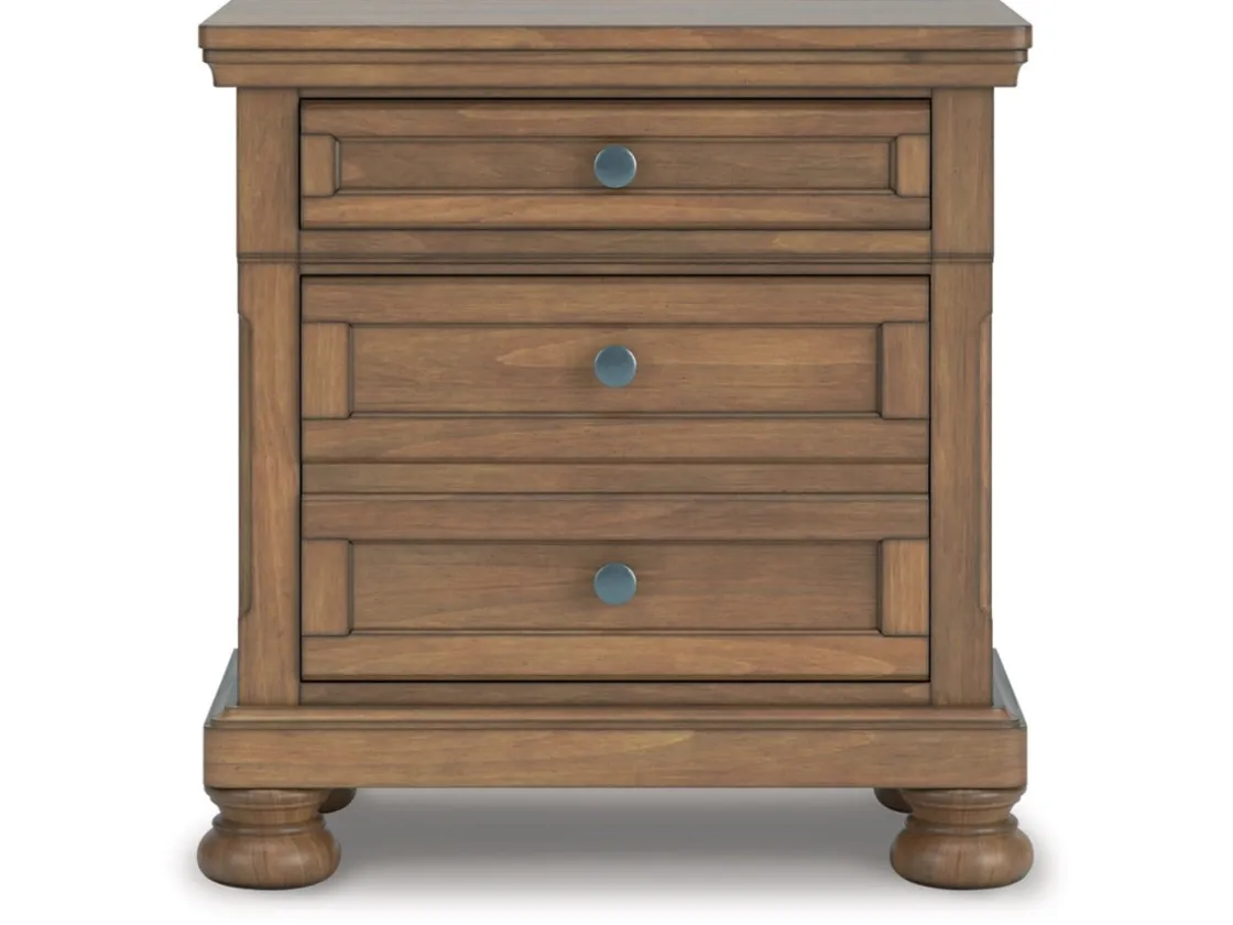 Mor Furniture Feddinger Nightstand In Medium Brown