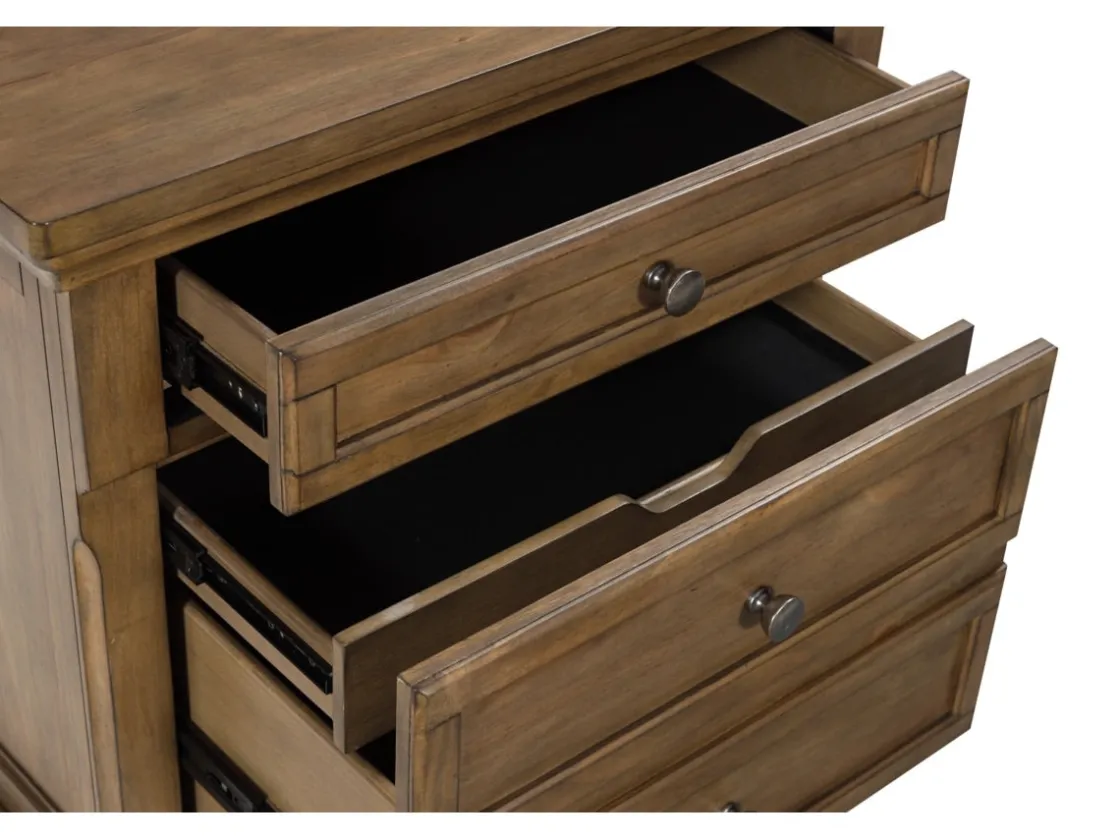 Mor Furniture Feddinger Nightstand In Medium Brown