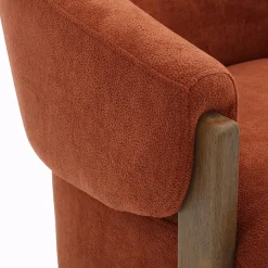 Mor Furniture Finley Swivel Chair In Rust