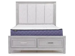 Mor Furniture Fiona Storage Bed In Mist Gray, Queen