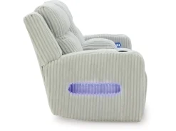 Mor Furniture Forest Lake 2 Power Console Loveseat In Alloy