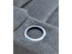Mor Furniture Forest Lake 2 Power Sofa W/ Drop Down Table In Alloy