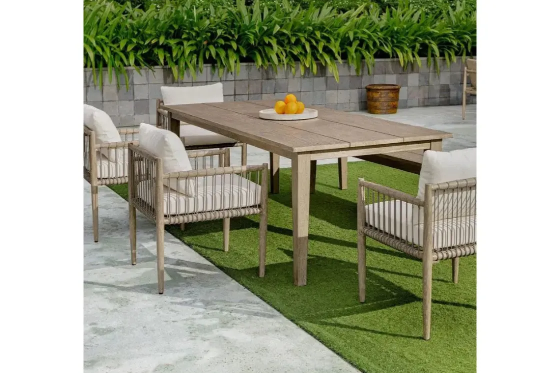 Mor Furniture Forsyth Outdoor Dining Table In Brown
