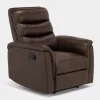 Mor Furniture Forte Recliner In Dark Brown