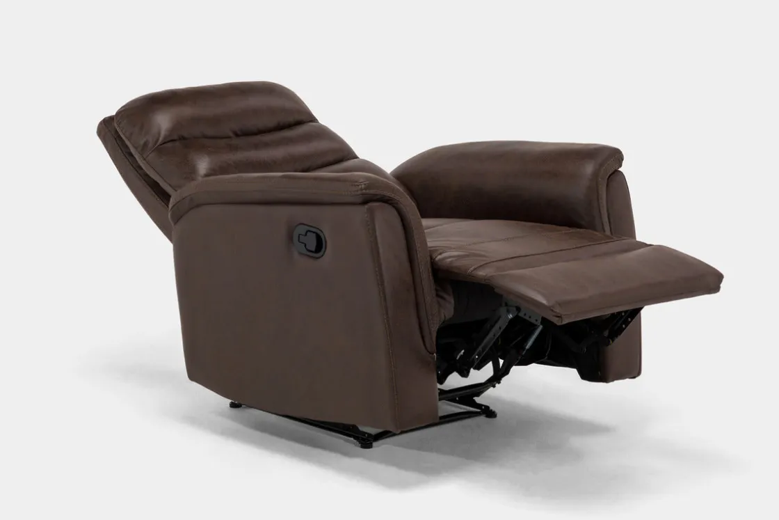 Mor Furniture Forte Recliner In Dark Brown