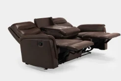 Mor Furniture Forte Reclining Sofa In Dark Brown