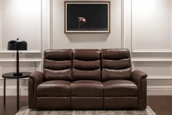 Mor Furniture Forte Reclining Sofa In Dark Brown