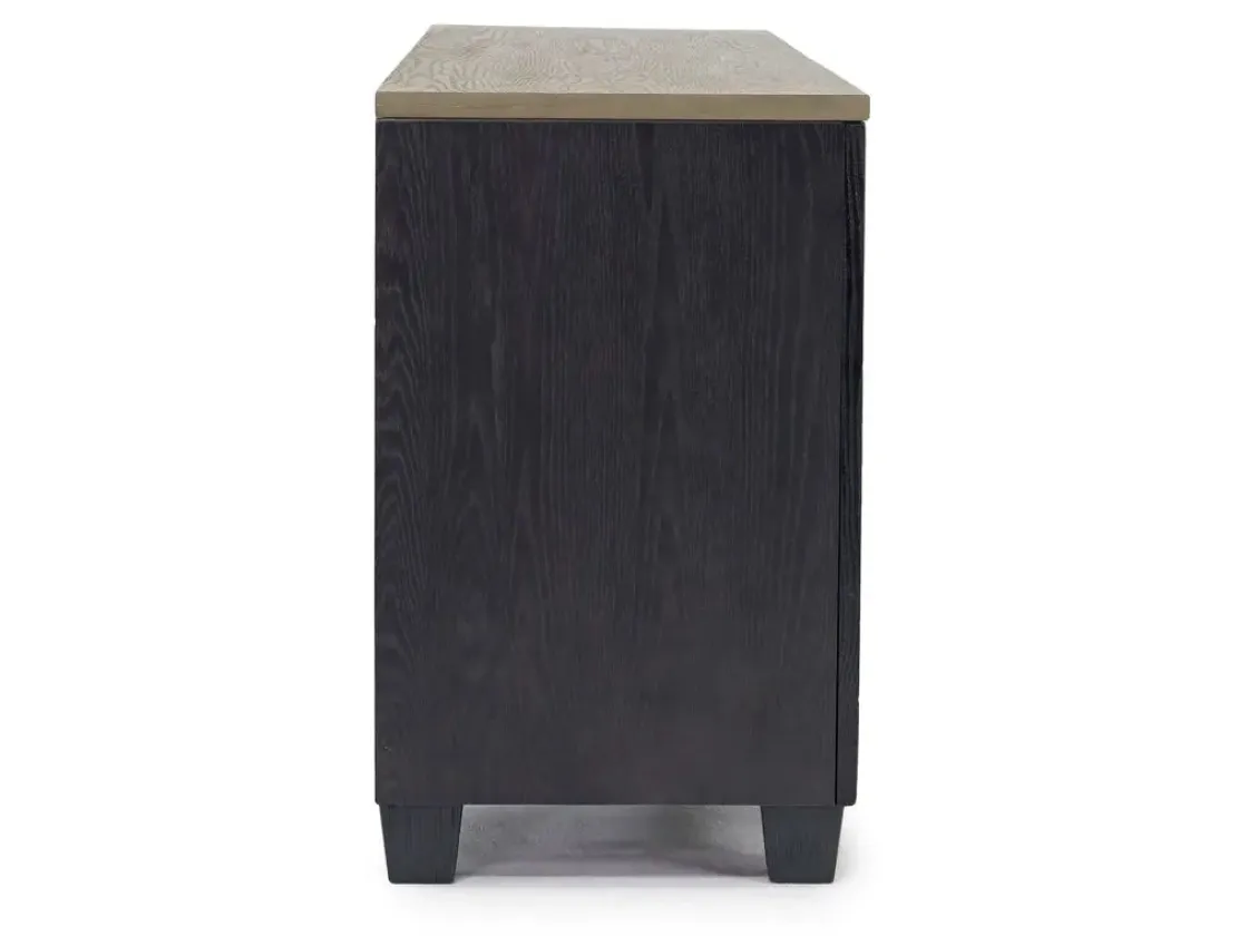 Mor Furniture Foyland Fireplace Console In Black/Brown