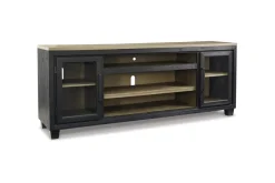 Mor Furniture Foyland Media Console In Black/Brown