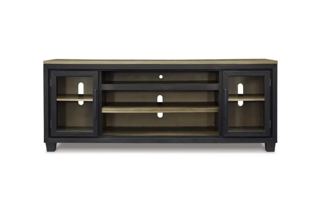 Mor Furniture Foyland Media Console In Black/Brown