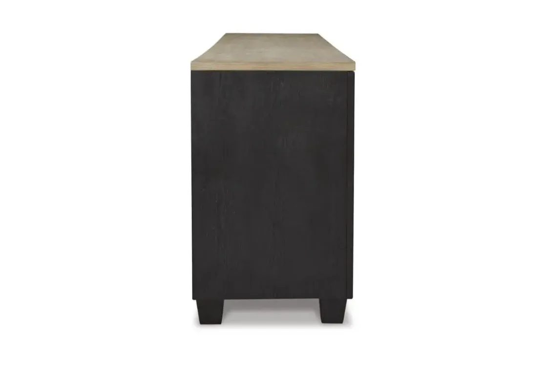 Mor Furniture Foyland Media Console In Black/Brown