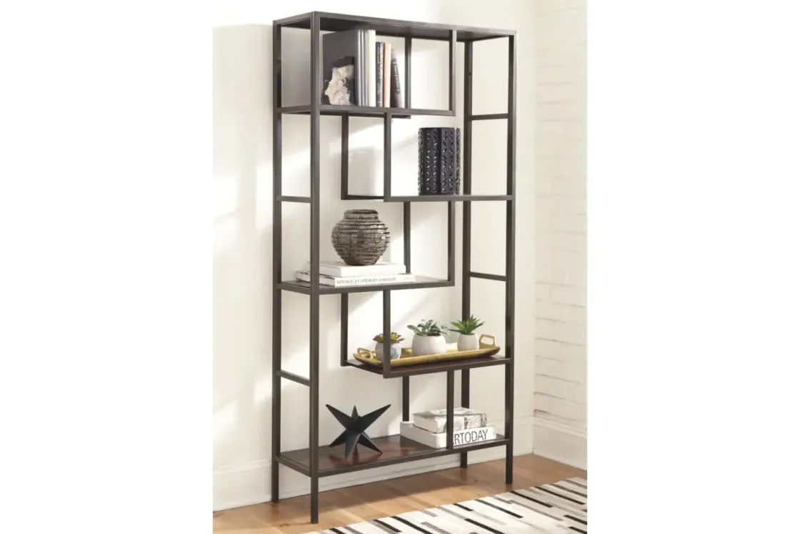Mor Furniture Frankwell Tall Bookcase In Brown