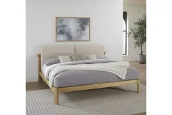 Mor Furniture Furano Upholstered Bed In Ginger, Full