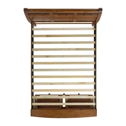 Mor Furniture Gage Sleigh Bed W/ Storage In Chestnut, Queen