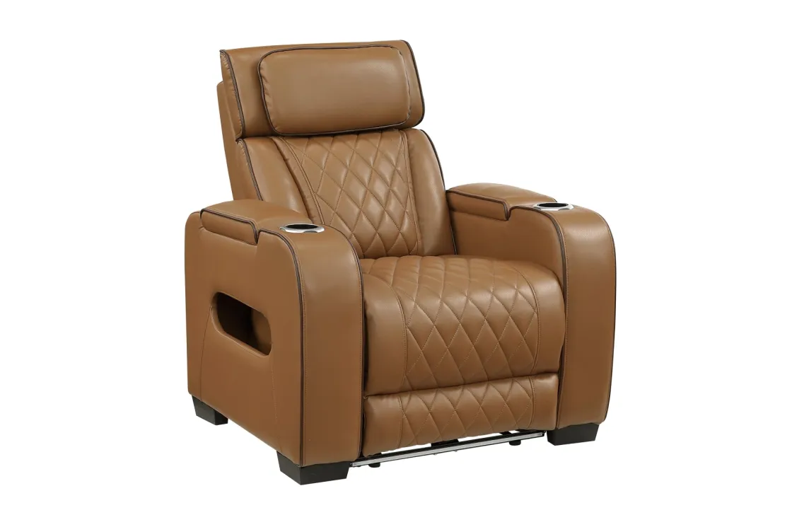 Mor Furniture Gallington 2 Power Recliner In Brown