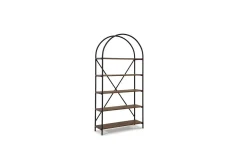 Mor Furniture Galtbury Bookcase In Brown/Black