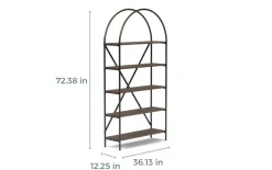 Mor Furniture Galtbury Bookcase In Brown/Black
