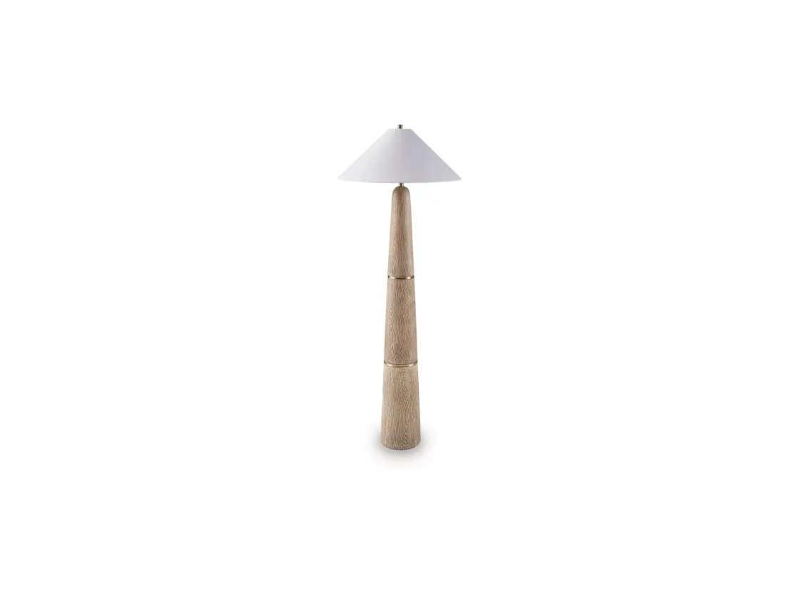 Mor Furniture Gasparleigh Floor Lamp In Natural Brown