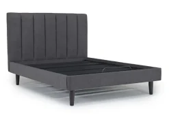 Mor Furniture Gavin Upholstered Adjustable Foundation Bed In Charcoal, Full